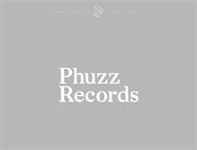 Tablet Screenshot of phuzzrecords.com